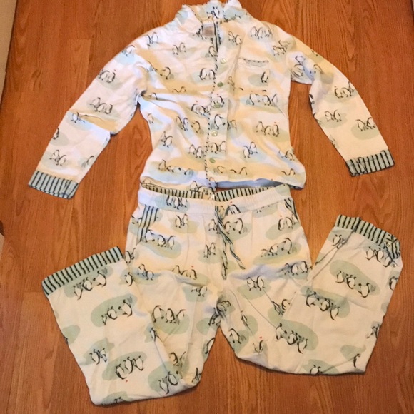 Munki Munki Penguin 🐧 Pajama Set Sz. M, in GUC! - Picture 1 of 6
